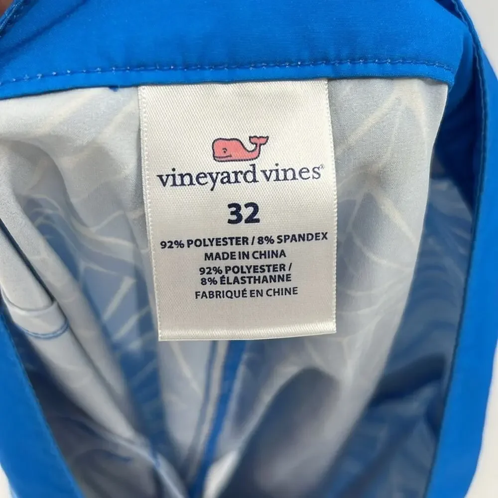 Vineyard Vines Men's Board Shorts - Blue/White - 32